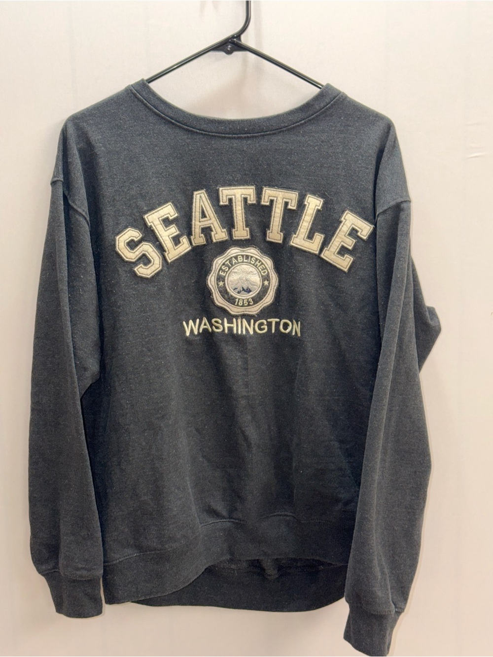 Seattle Washington Crewneck Sweatshirt - Charcoal